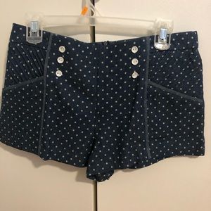 Polka dot shorts NWOT